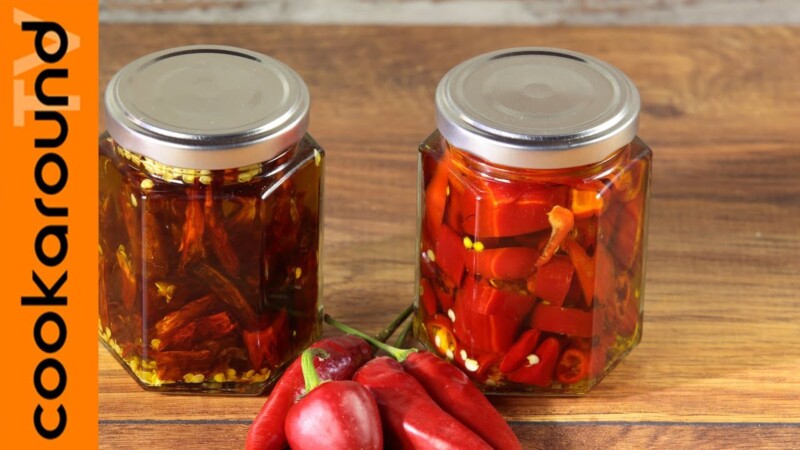 Olio Piccante con Peperoncini Freschi o Secchi