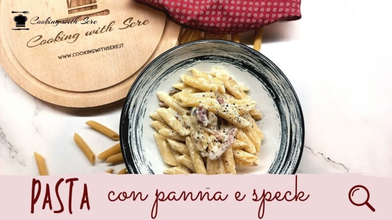 Pasta con lo speck e panna