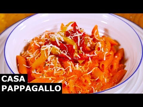 Pasta con peperoni e panna