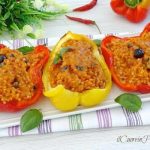 Peperoni ripieni di riso al forno alla pugliese
