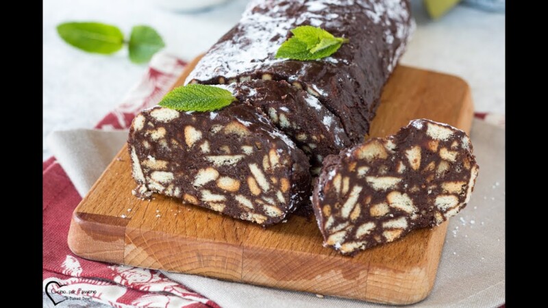 Salame di cioccolato senza burro: una deliziosa variante leggera e golosa
