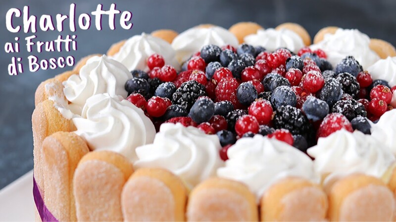 Torta ai frutti di bosco e crema