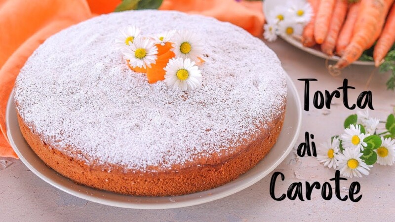 Torta con carote e noci