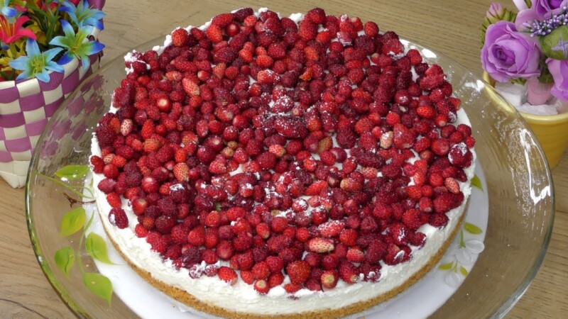Torta con le Fragoline di Bosco